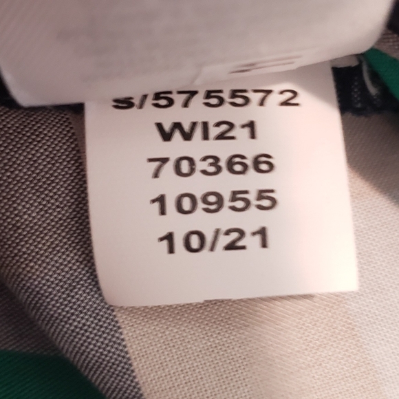 Ann Taylor Plaid Ruched Square Neck Top Size Large Black Green White Bra… - Picture 11 of 16